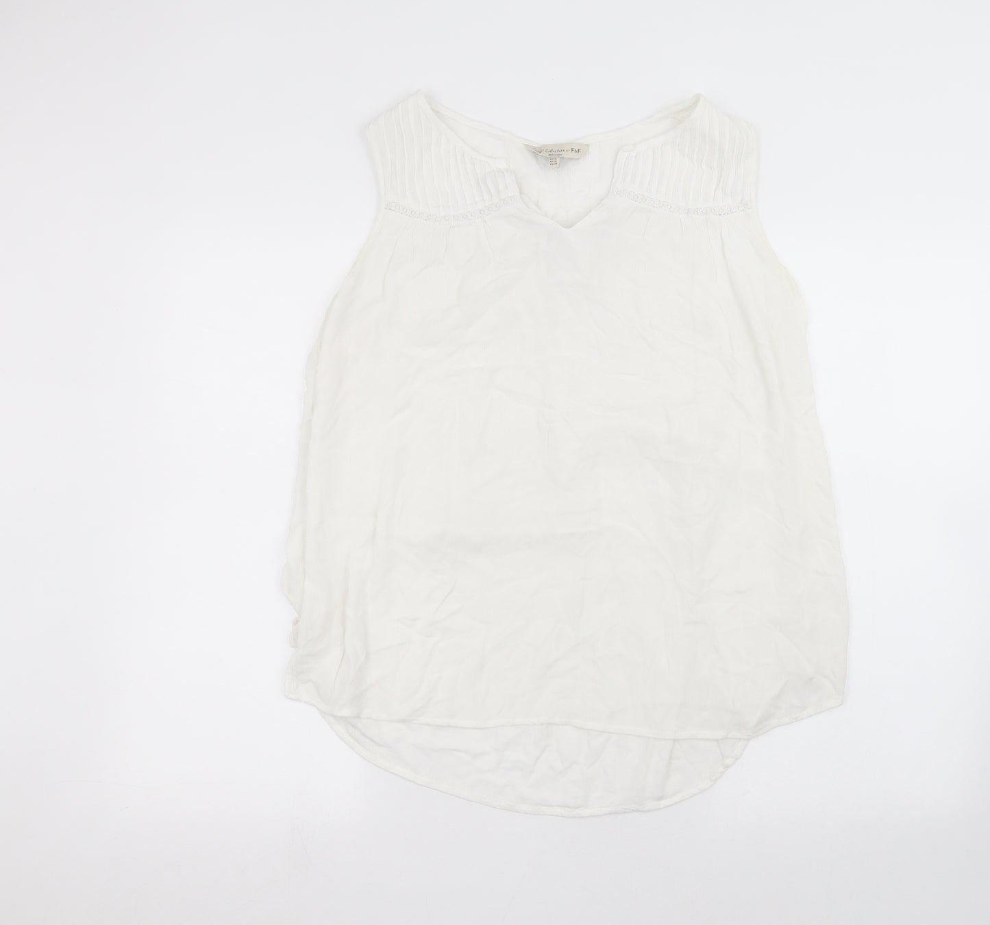 F&F Womens White   Basic T-Shirt Size 16