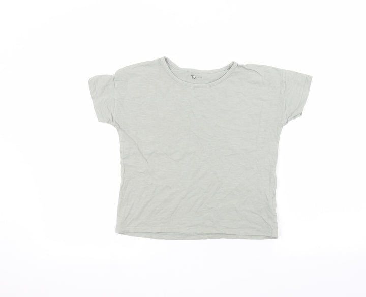 Matalan Boys Green Basic T-Shirt Size 11 Years