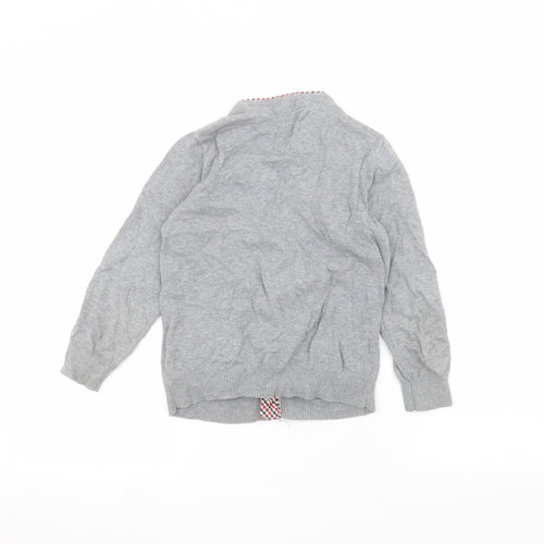 Ben Sherman Boys Grey   Cardigan Jumper Size 6-7 Years