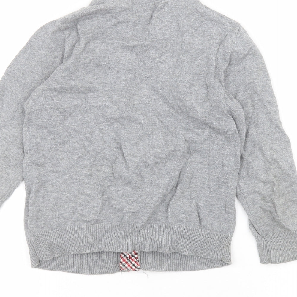 Ben Sherman Boys Grey   Cardigan Jumper Size 6-7 Years