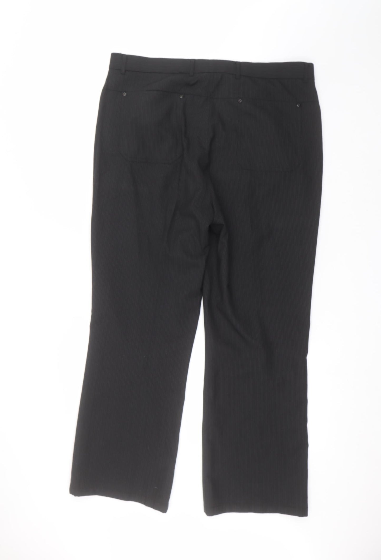 Preworn Mens Black   Dress Pants Trousers Size 38 in L29 in