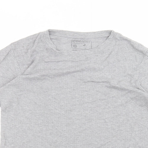 UrbanSpirit Womens Grey   Basic T-Shirt Size XL
