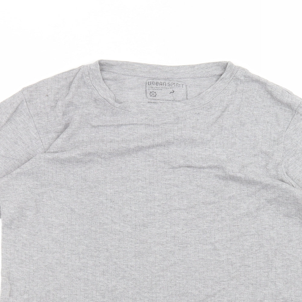 UrbanSpirit Womens Grey   Basic T-Shirt Size XL