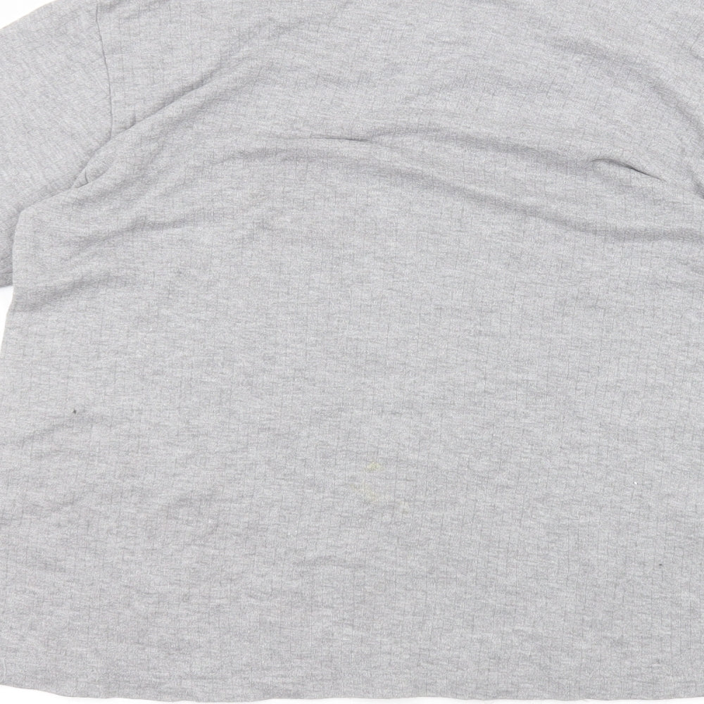 UrbanSpirit Womens Grey   Basic T-Shirt Size XL