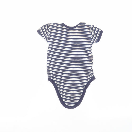 Matalan Baby Blue Striped  Babygrow One-Piece Size 12-18 Months