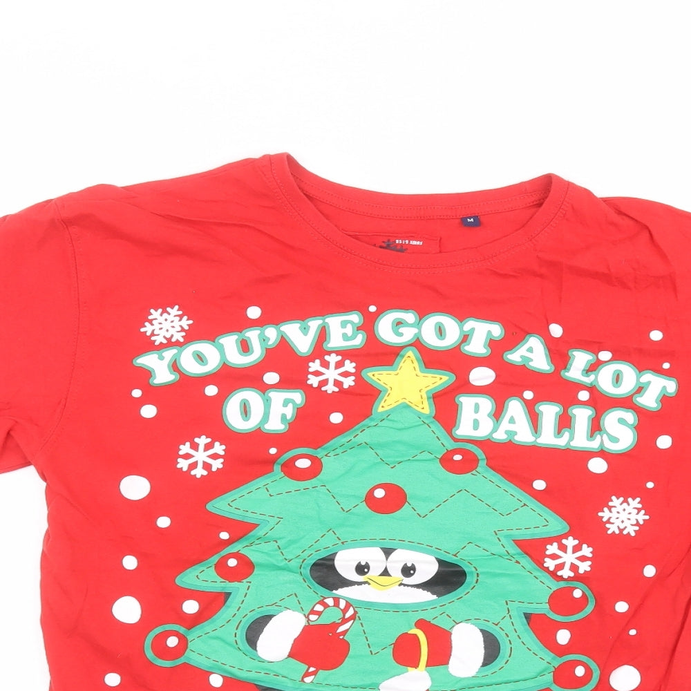 Cargo Bay Mens Red    T-Shirt Size M  - Christmas