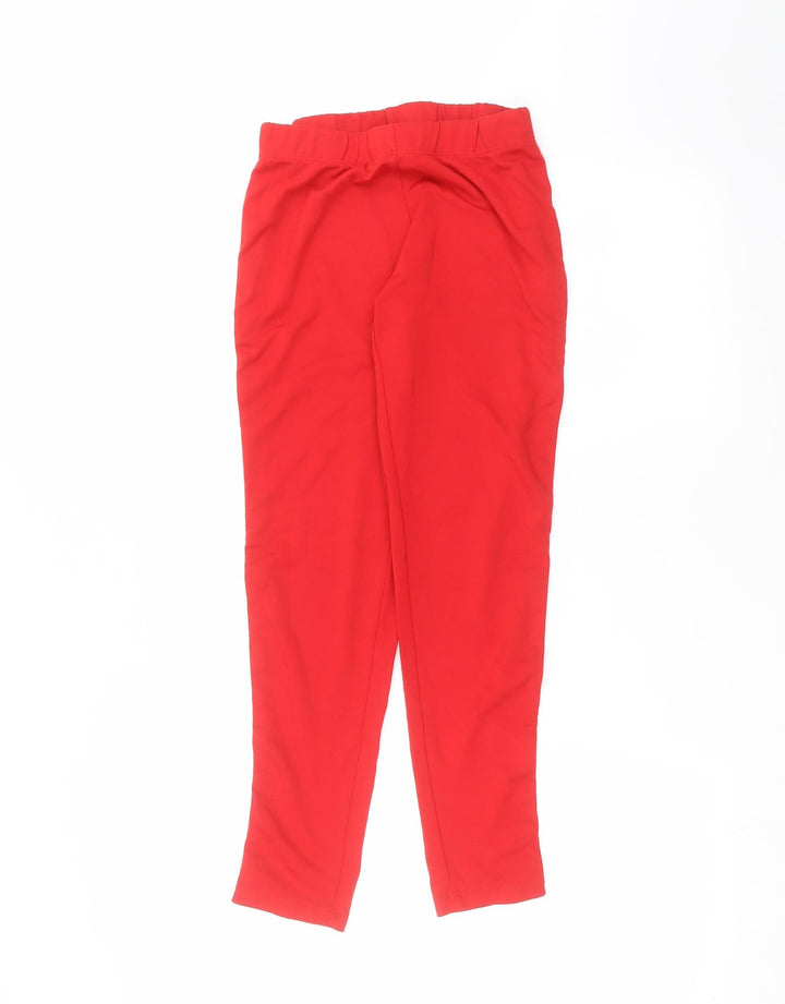 Koolook Womens Red Jogger Leggings Size S L23 in