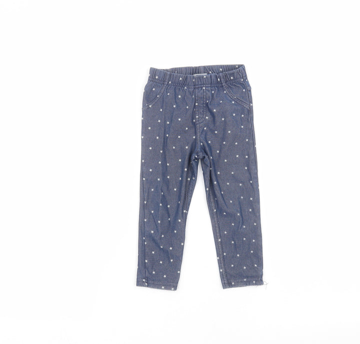 Mini Club Baby Blue Polka Dot Sweatpants Trousers Size 12-18 Months