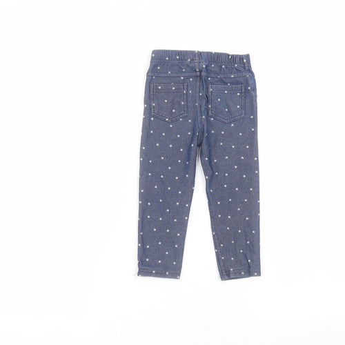 Mini Club Baby Blue Polka Dot  Sweatpants Trousers Size 12-18 Months
