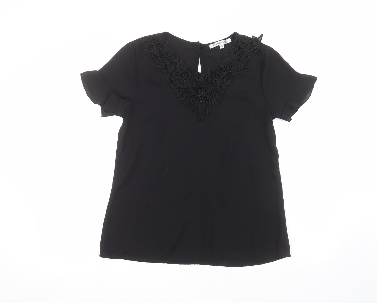 Contemplay Womens Black   Basic T-Shirt Size M