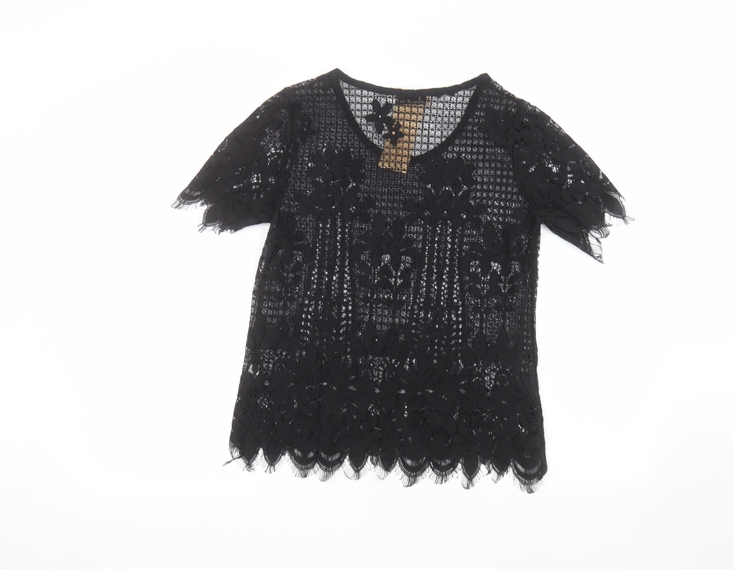 Melya Melody Womens Black   Basic T-Shirt Size M