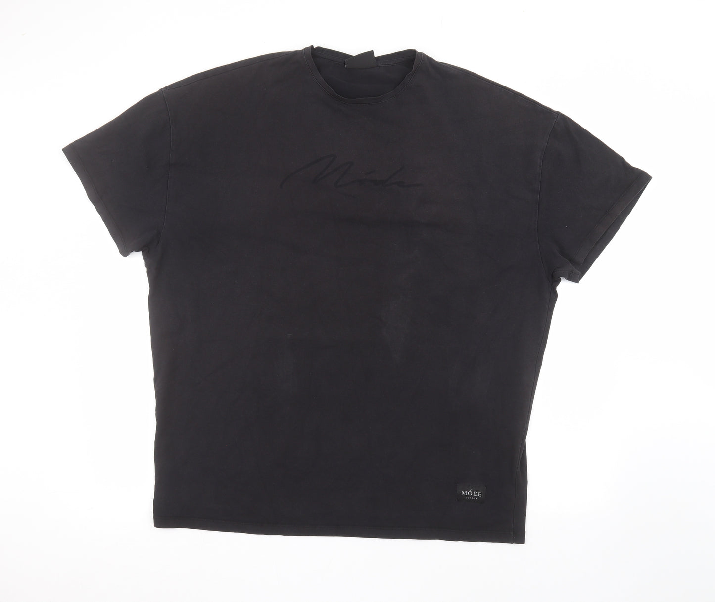 Mode Mens Black    T-Shirt Size L