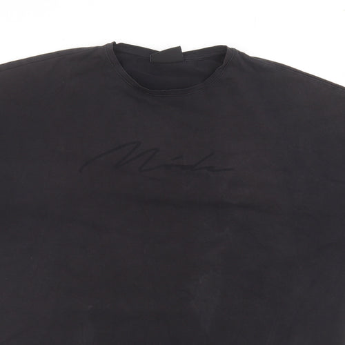 Mode Mens Black    T-Shirt Size L
