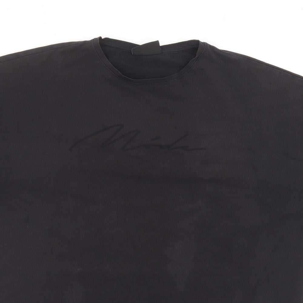 Mode Mens Black    T-Shirt Size L