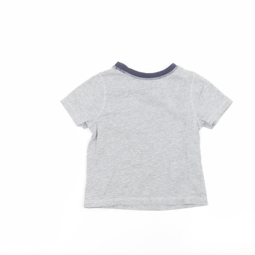 George Boys Grey   Basic T-Shirt Size 3-4 Years