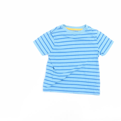 F&F Boys Blue Striped  Basic T-Shirt Size 3-4 Years