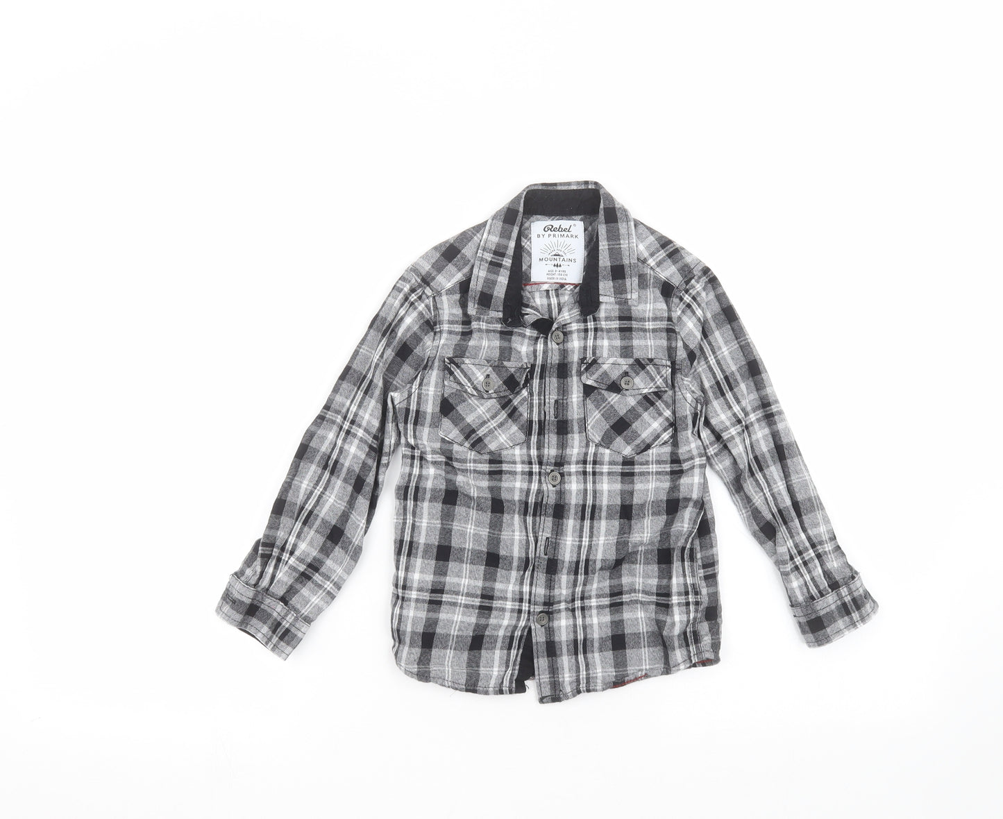 Primark Boys Black   Basic Button-Up Size 3-4 Years