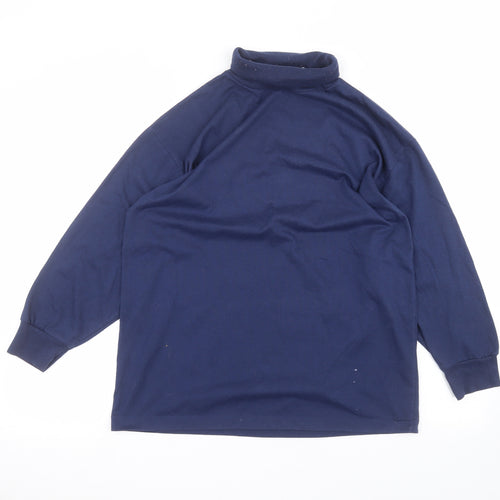 monique Womens Blue   Pullover Jumper Size L