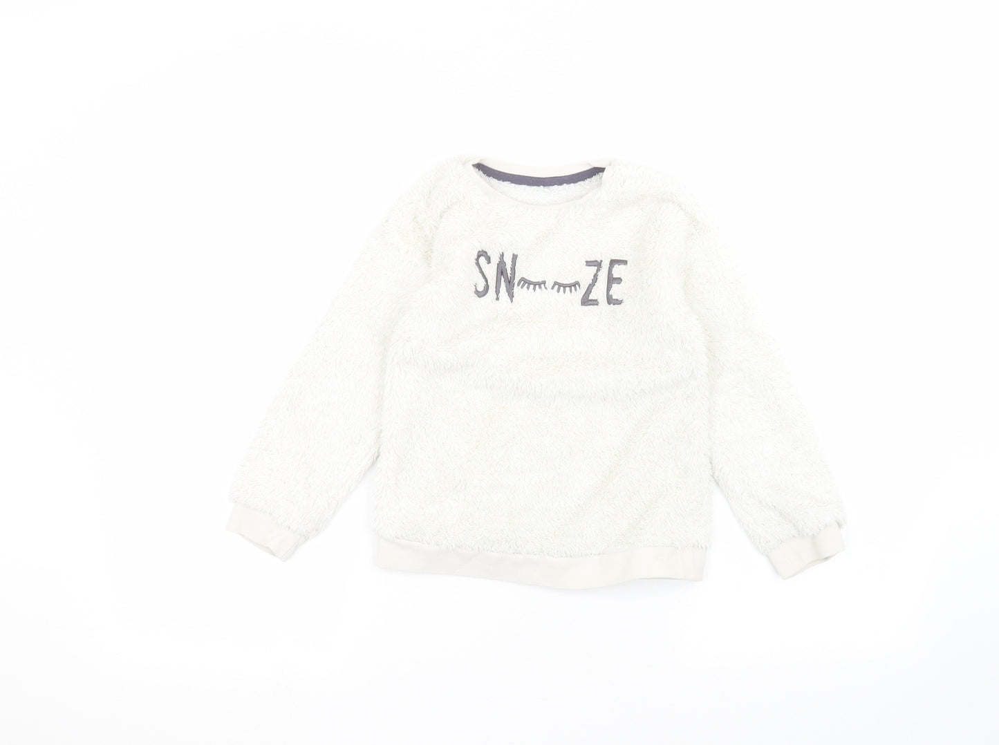 George Girls White   Pullover Jumper Size 5-6 Years