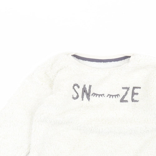 George Girls White   Pullover Jumper Size 5-6 Years