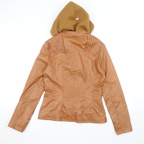 Gamiss Womens Brown   Parka Coat Size L