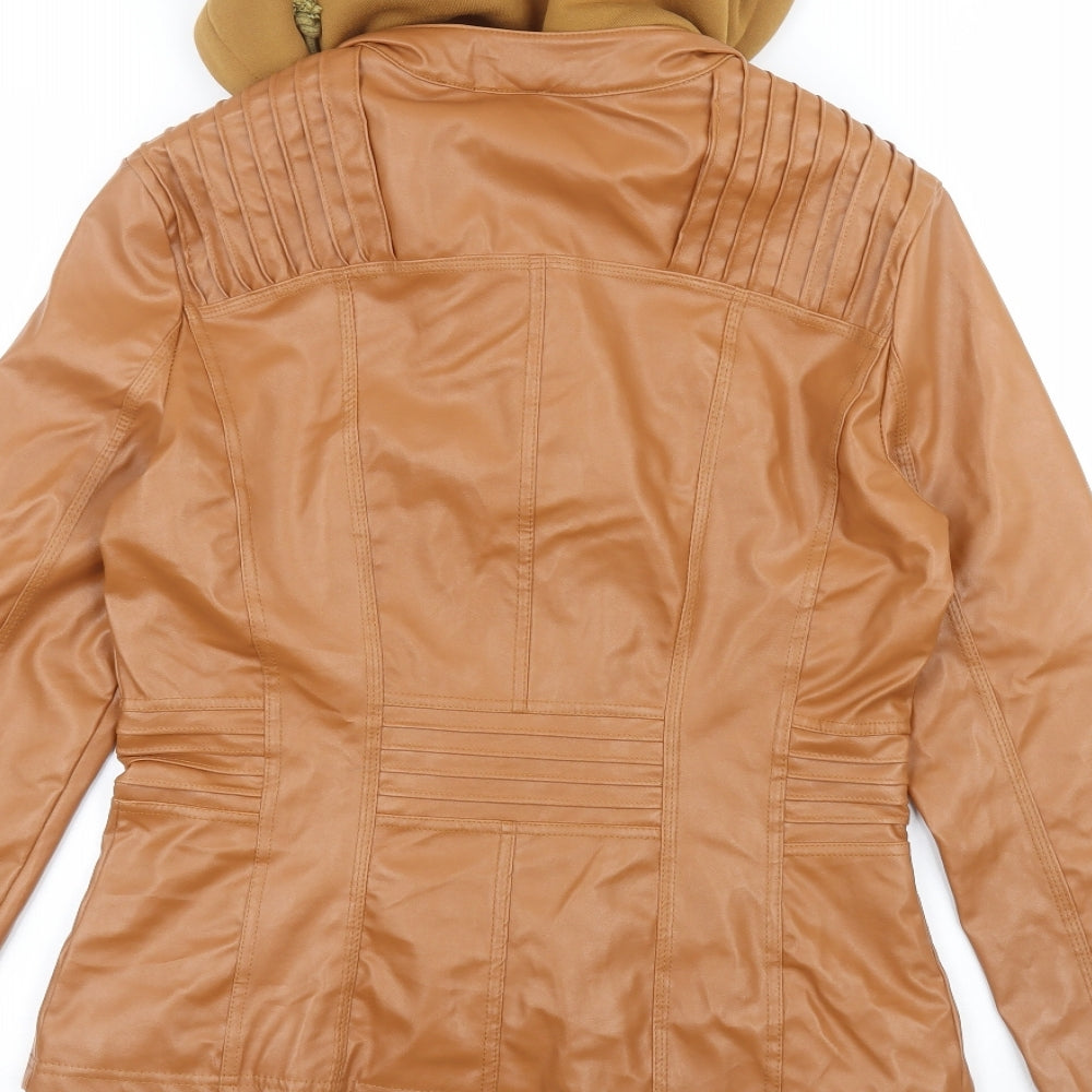 Gamiss Womens Brown   Parka Coat Size L
