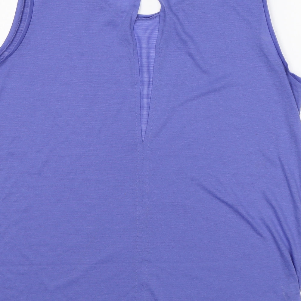 Stile Benetton Womens Purple   Basic Tank Size L