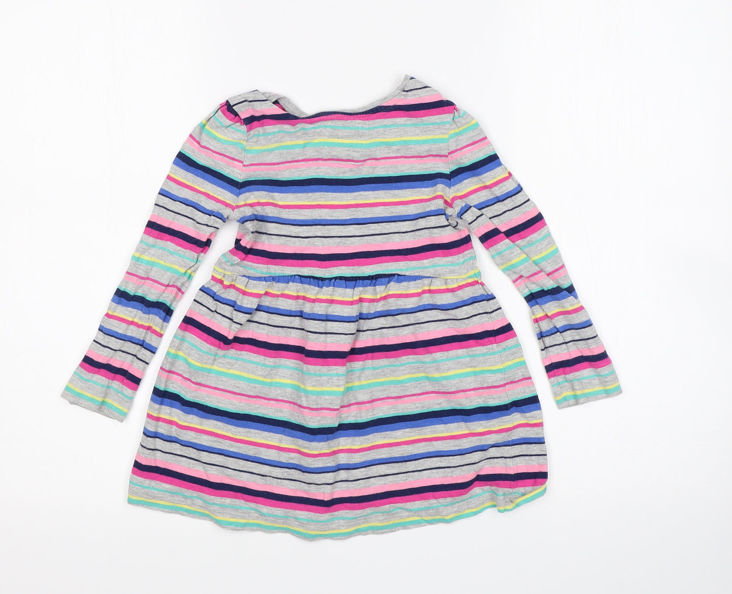 TU Girls Multicoloured Striped  A-Line  Size 3-4 Years