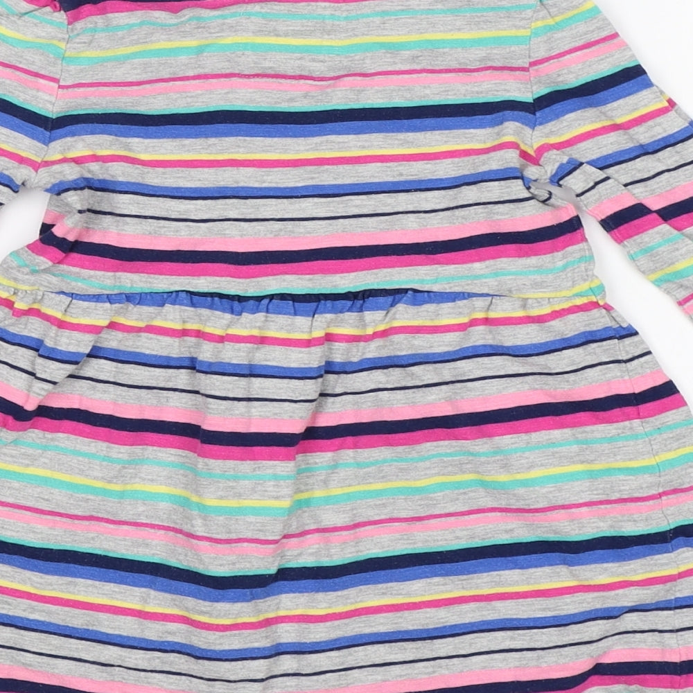 TU Girls Multicoloured Striped  A-Line  Size 3-4 Years