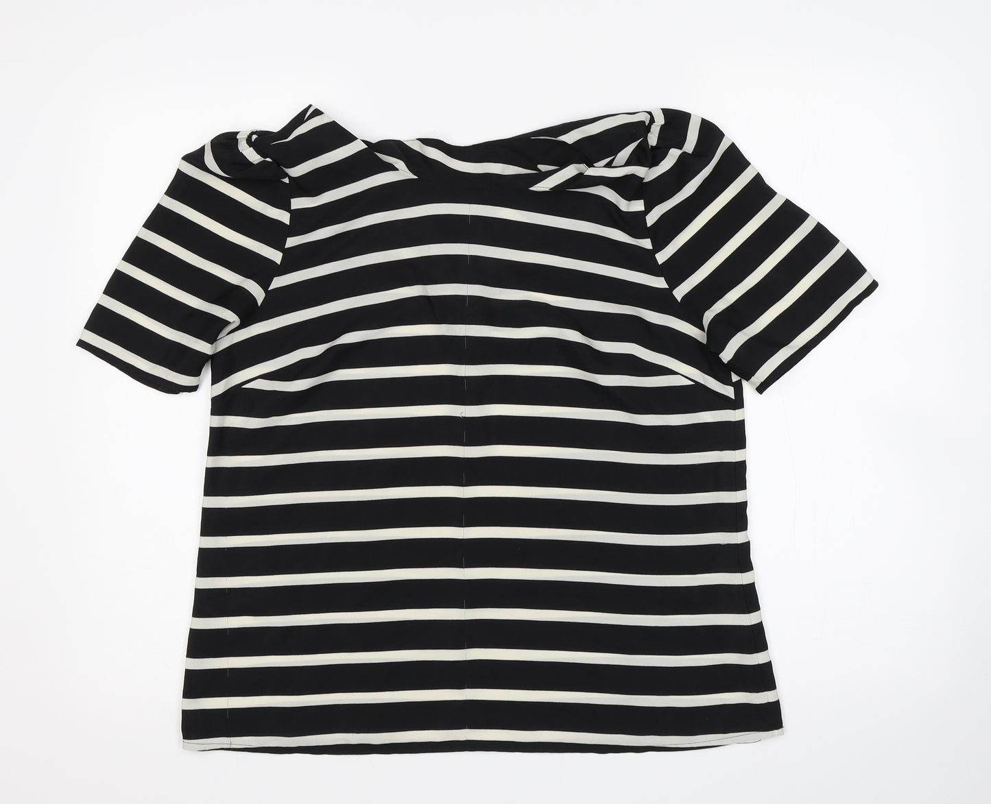 Oasis Womens Multicoloured Striped  Basic Blouse Size 14