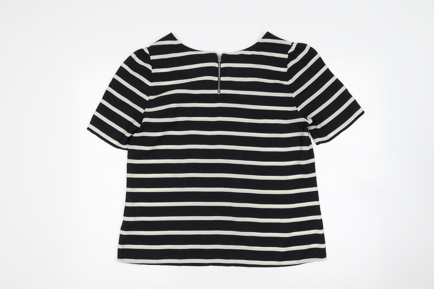 Oasis Womens Multicoloured Striped  Basic Blouse Size 14