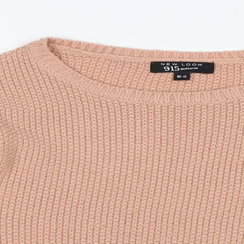 New Look Girls Pink   Pullover Jumper Size 10-11 Years