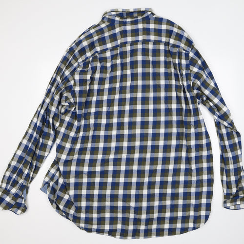 Tommy Hilfiger Mens Multicoloured Check   Button-Up Size 2XLT