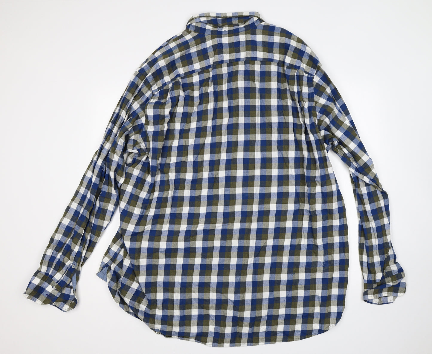 Tommy Hilfiger Mens Multicoloured Check   Button-Up Size 2XLT
