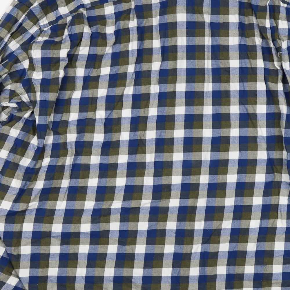 Tommy Hilfiger Mens Multicoloured Check   Button-Up Size 2XLT