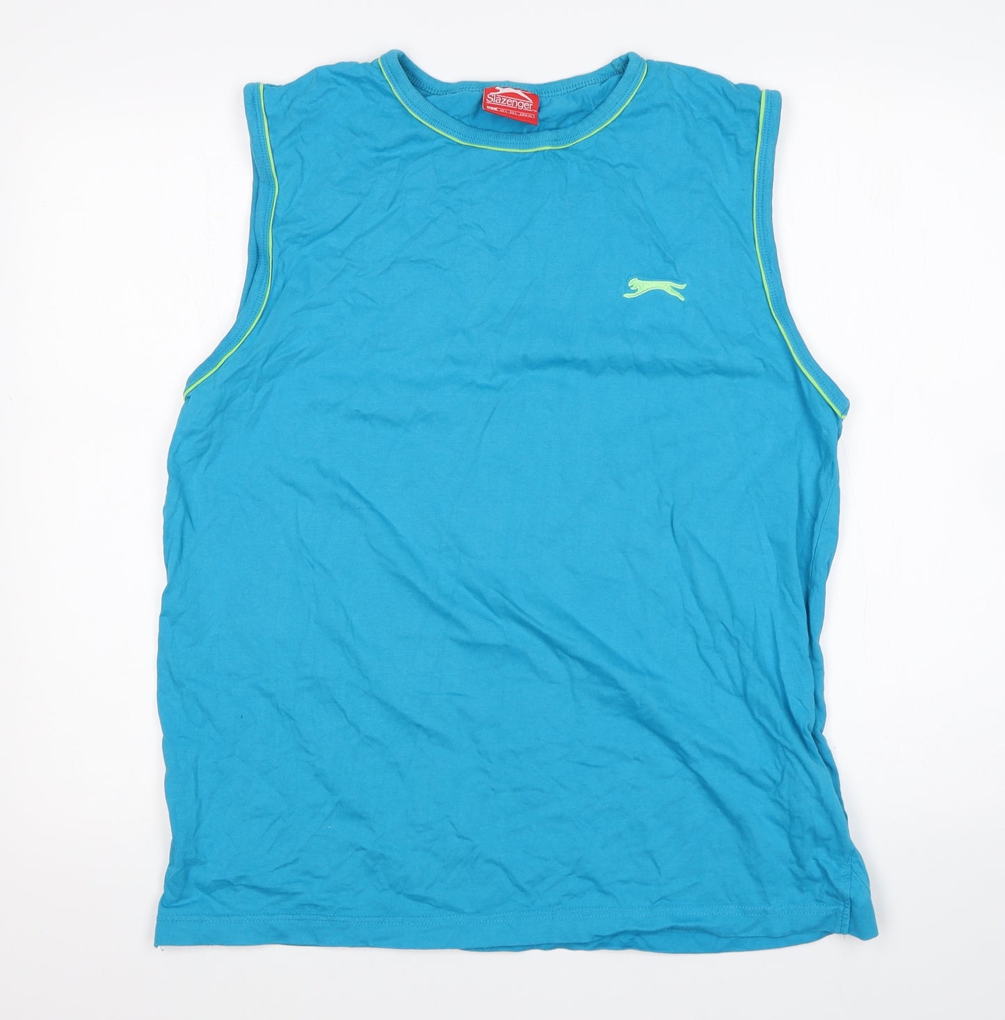 Slazanger Mens Blue   Basic Tank Size L