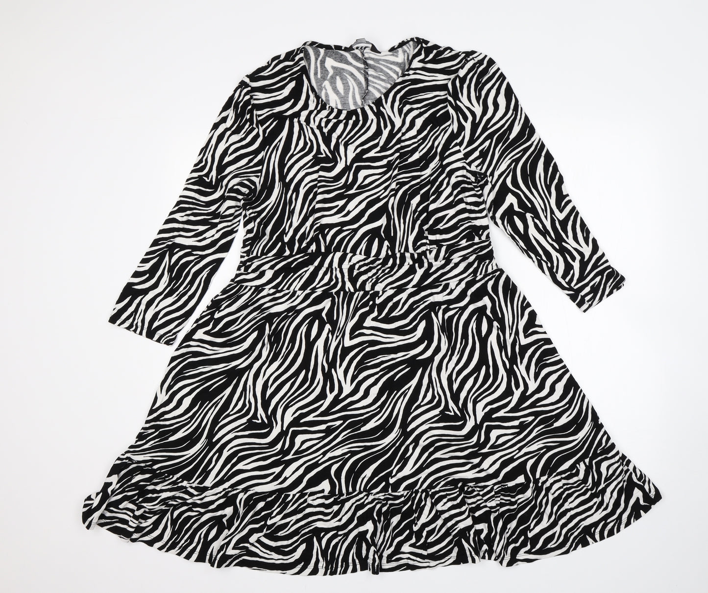 Dorothy Perkins Womens Multicoloured Animal Print  A-Line  Size 16