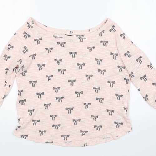 New Look Womens Pink   Pullover Jumper Size 14