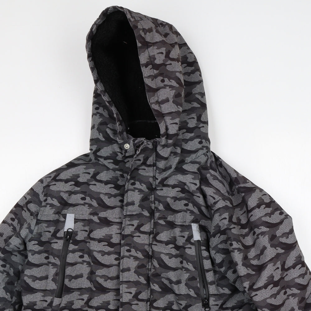 TU Boys Multicoloured Camouflage  Rain Coat Coat Size 13-14 Years