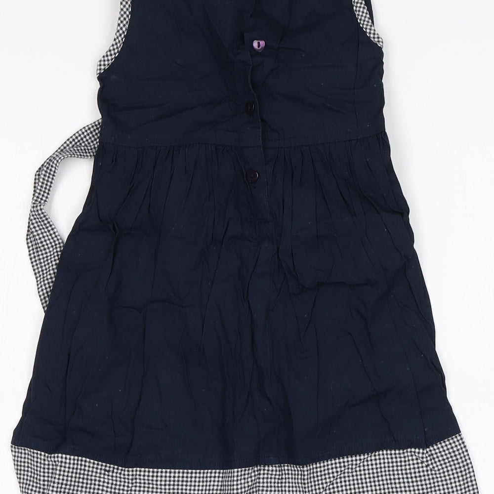 morris mouse Girls Multicoloured Check  Pinafore/Dungaree Dress  Size 2-3 Years