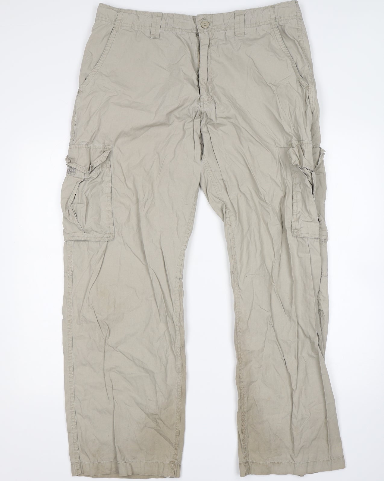Cherokee Mens Beige   Cargo Trousers Size 36 L32 in