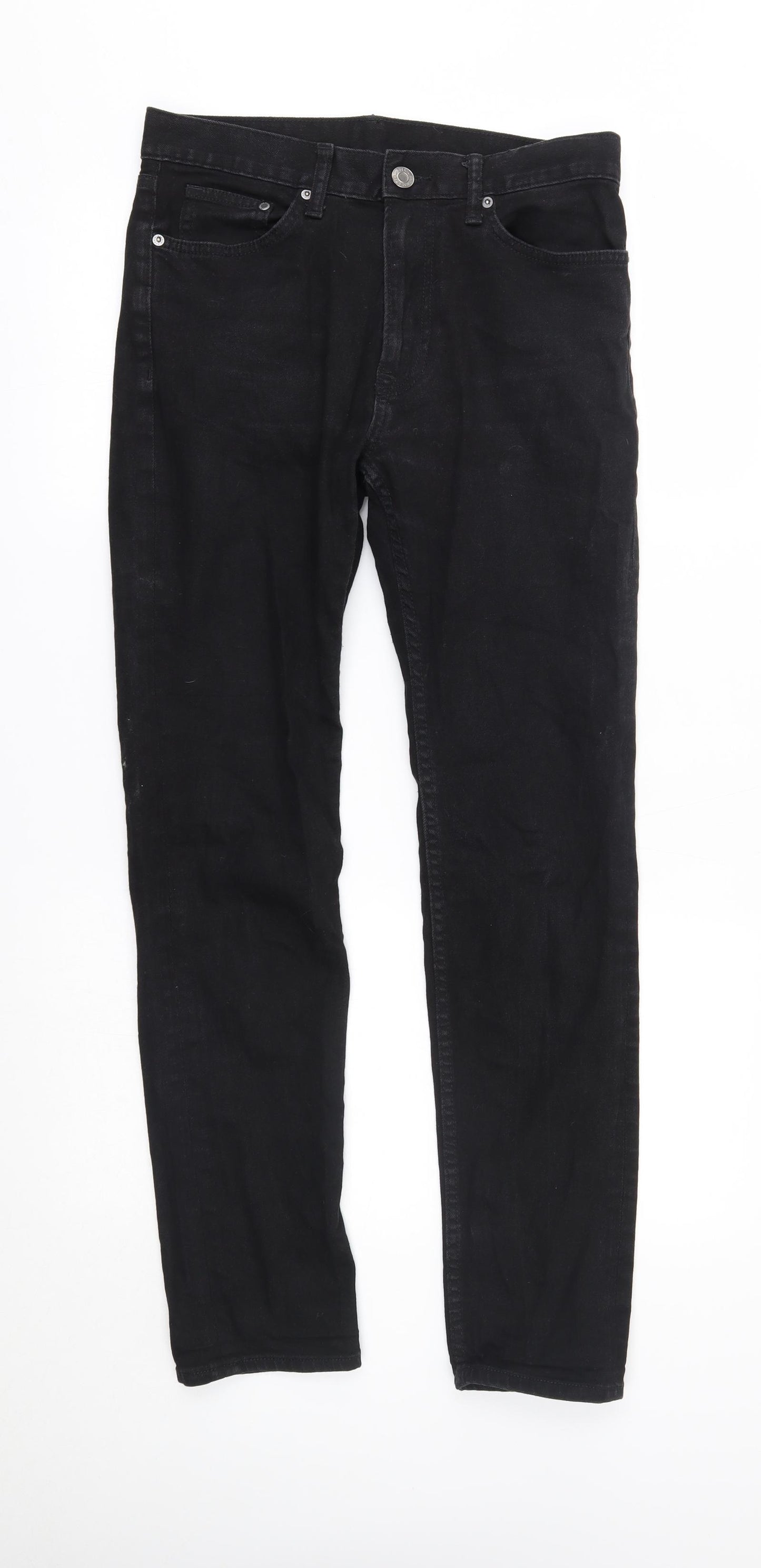 H&M Mens Black   Straight Jeans Size 29 L32 in