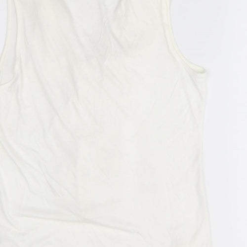 H&M Womens White   Basic Blouse Size L
