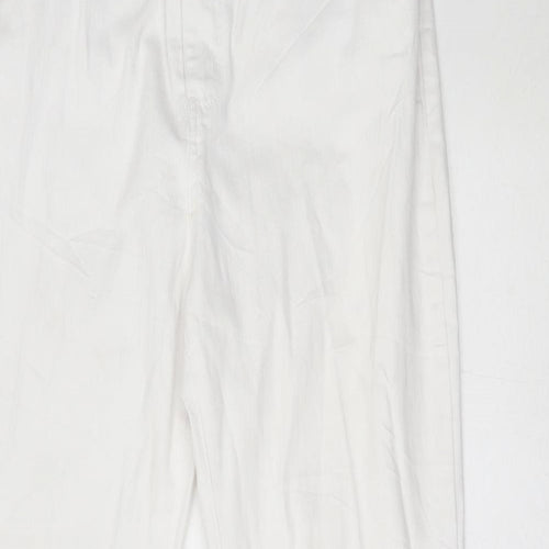 M&S Womens White   Bootcut Jeans Size 14 L30 in - roma fit