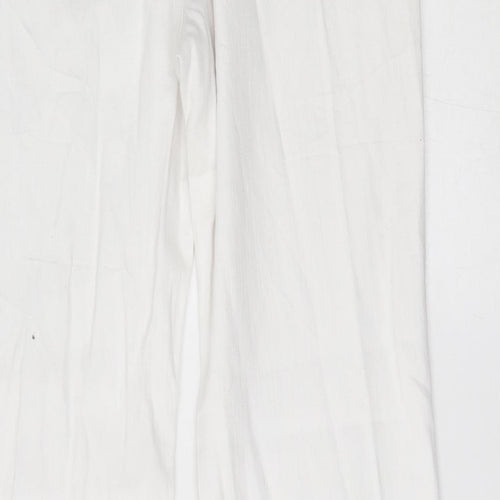 M&S Womens White   Bootcut Jeans Size 14 L30 in - roma fit