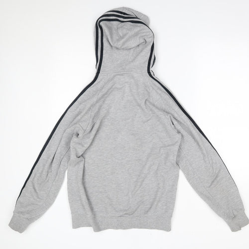 adidas Mens Grey   Full Zip Hoodie Size S