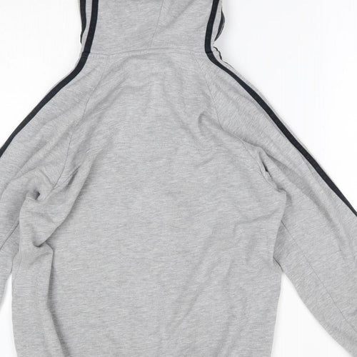 adidas Mens Grey   Full Zip Hoodie Size S