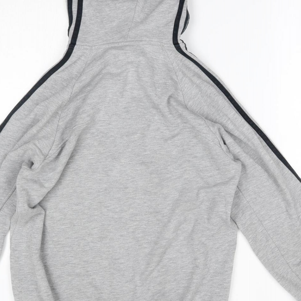 adidas Mens Grey   Full Zip Hoodie Size S