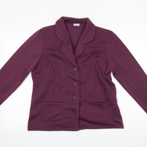 Damart Womens Red   Jacket Blazer Size 12