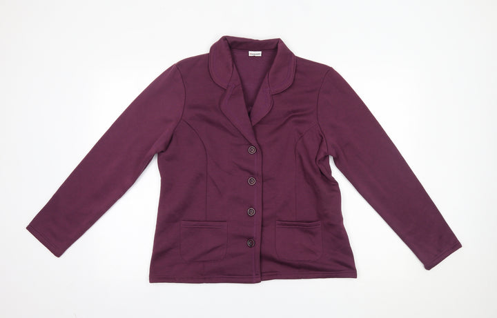 Damart Womens Red Jacket Blazer Size 12